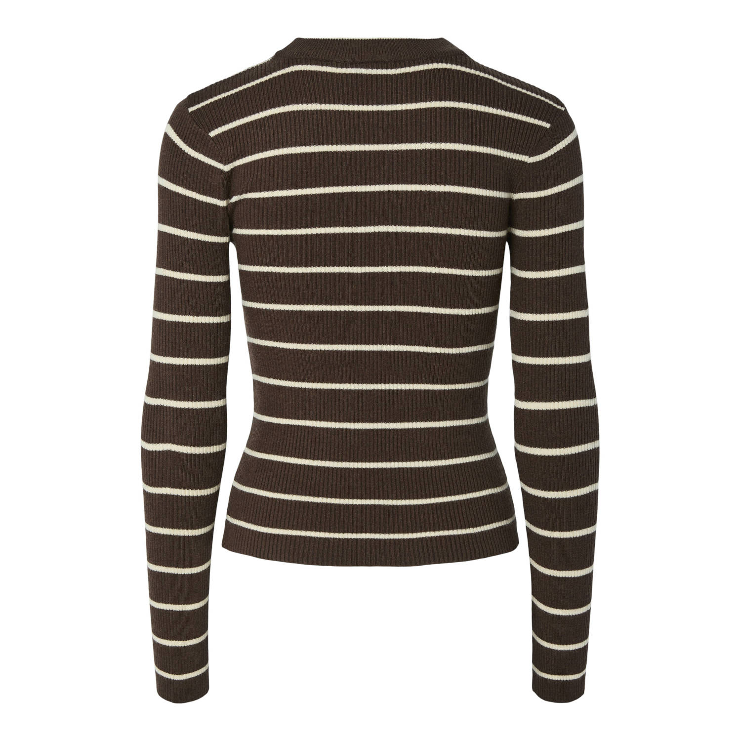 PIECES pullover trui bruin