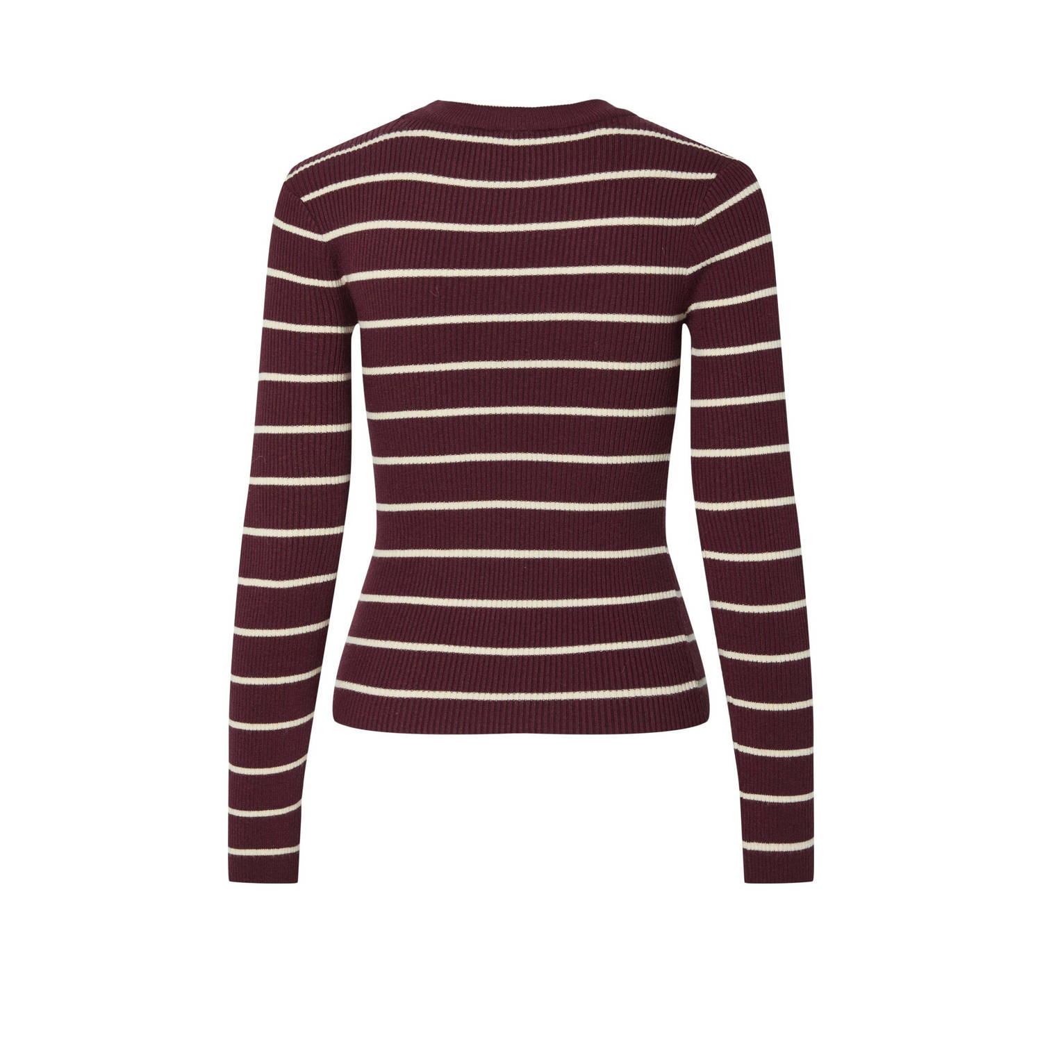 PIECES pullover trui donkerrood