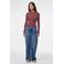 PIECES pullover trui donkerrood