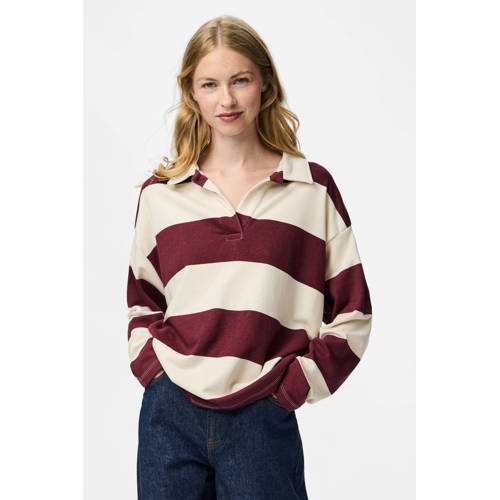 PIECES sweater donkerrood afbeelding