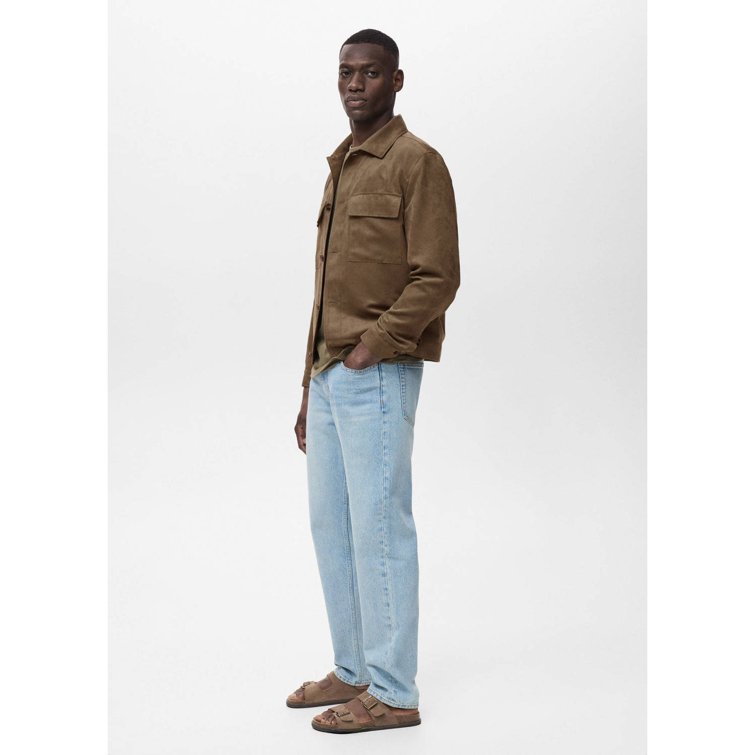 Mango Man overshirt kaki