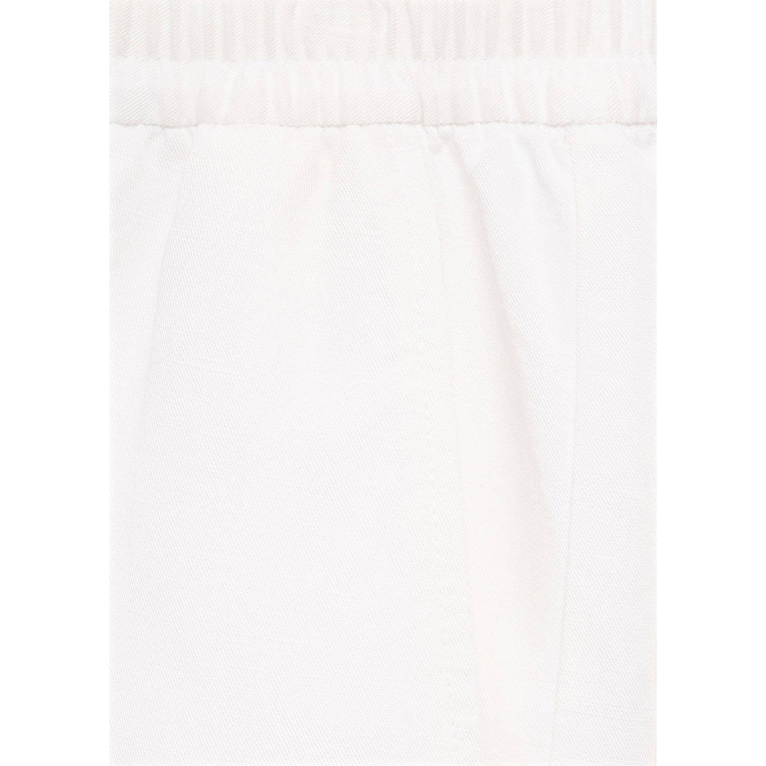 Mango Man linnen rechtvallend casual short ecru