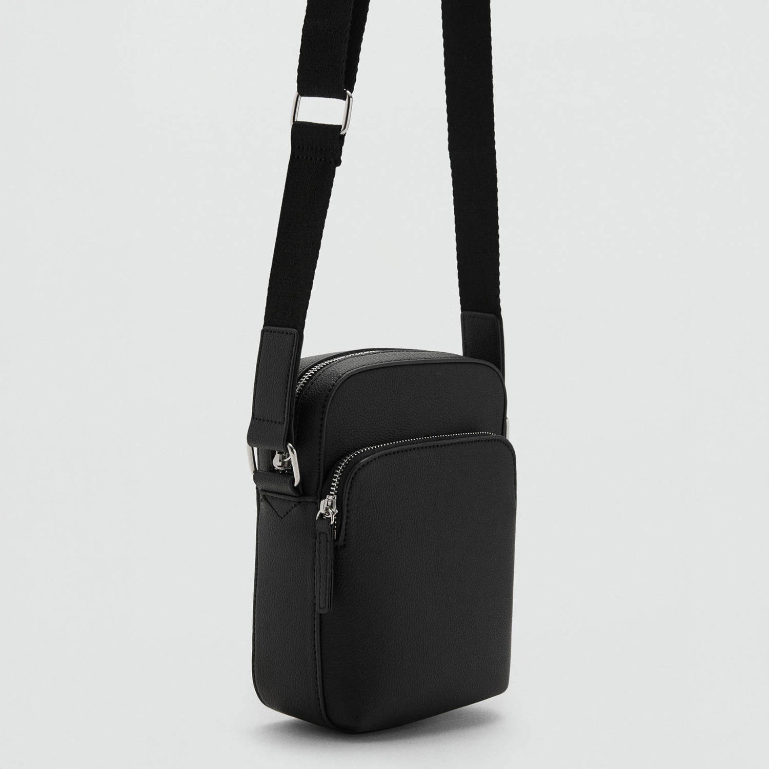Mango Man crossbody tas zwart