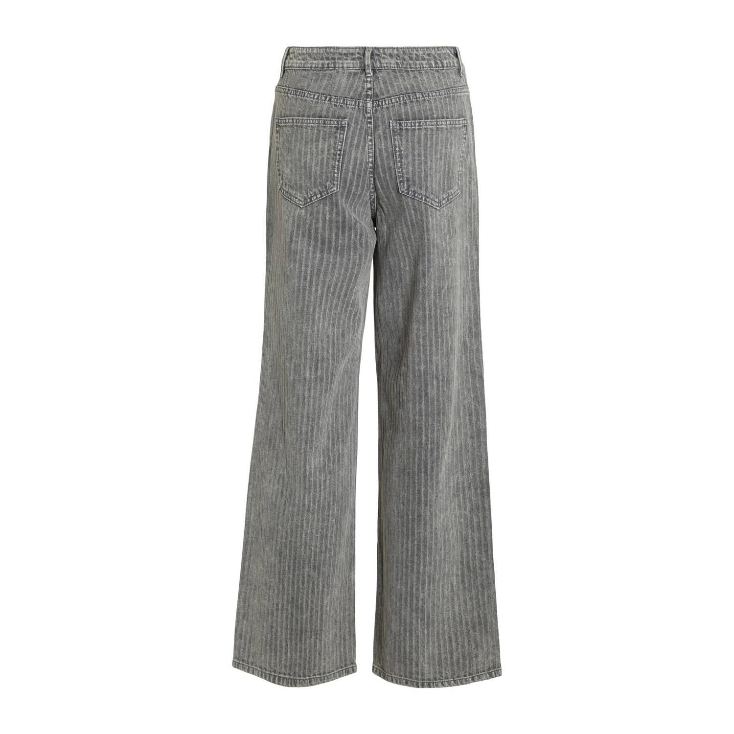 VILA high waist wide leg jeans grey denim
