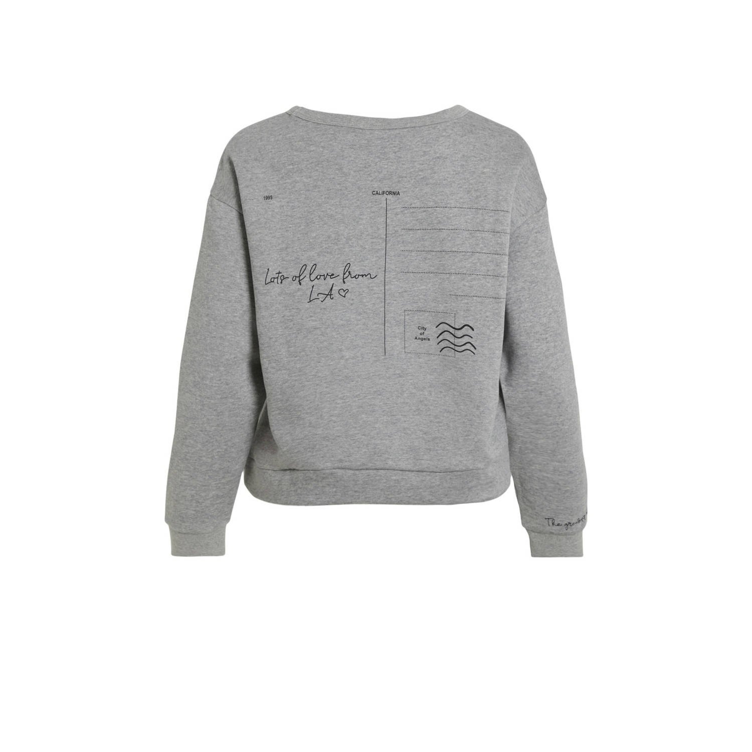 VILA sweater lichtgrijs