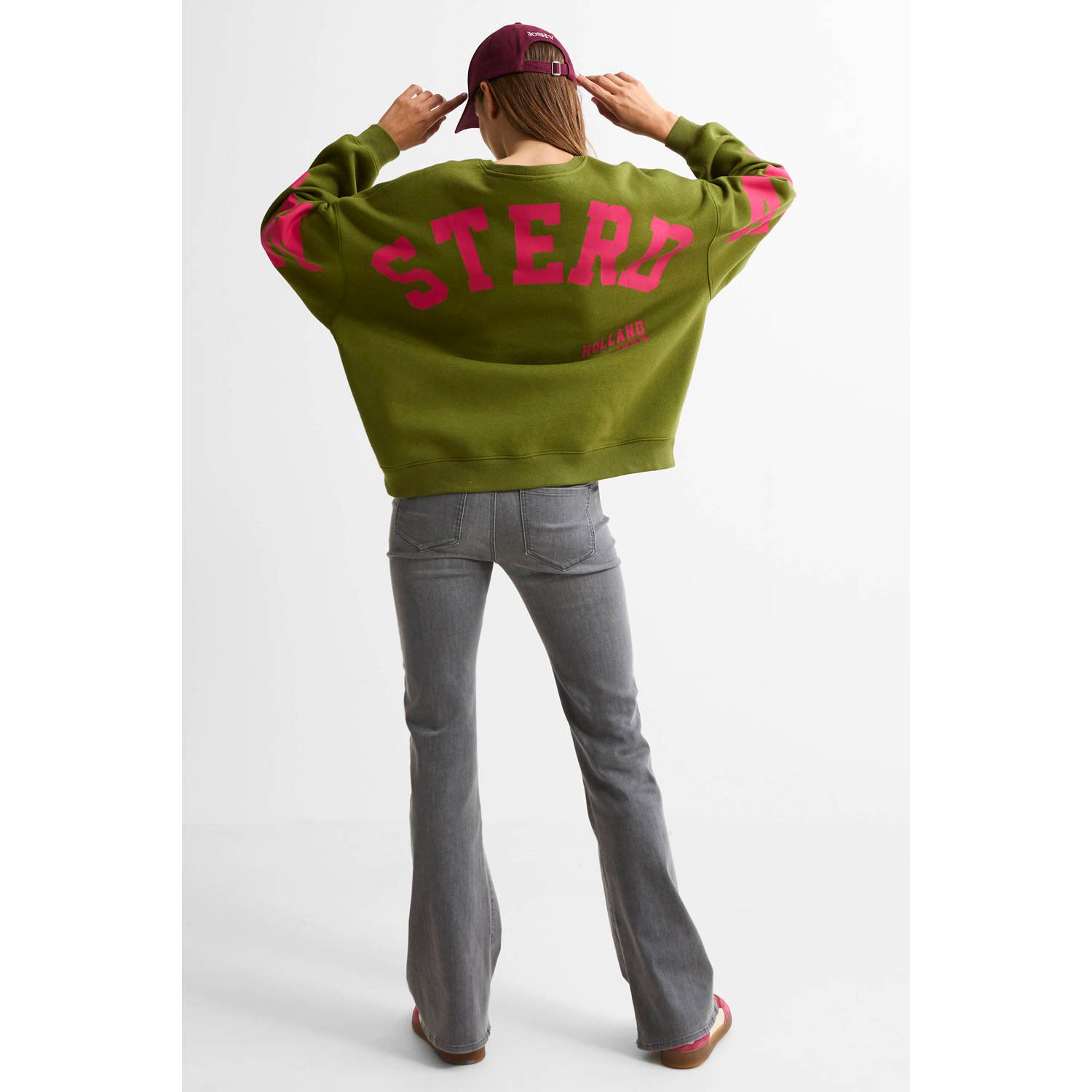 PIECES sweater groen
