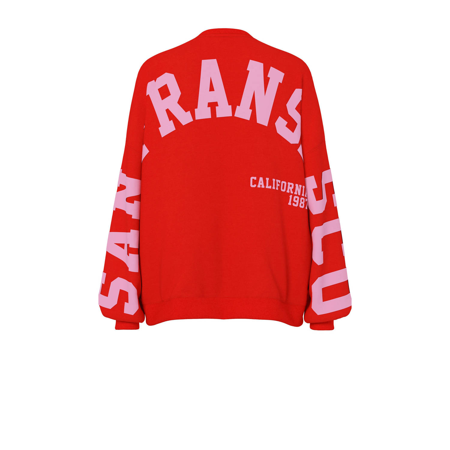 PIECES sweater rood