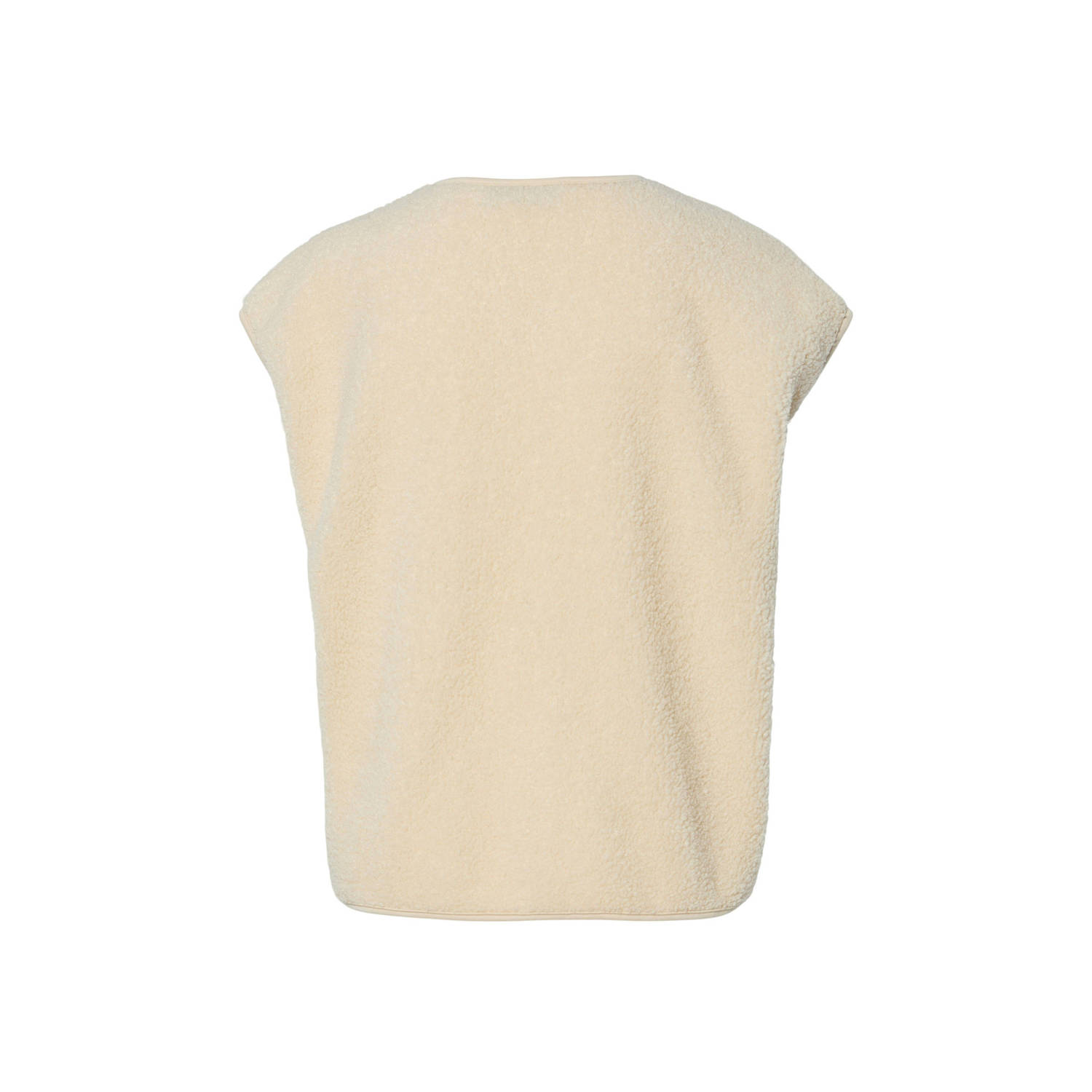 PIECES teddy gilet ecru