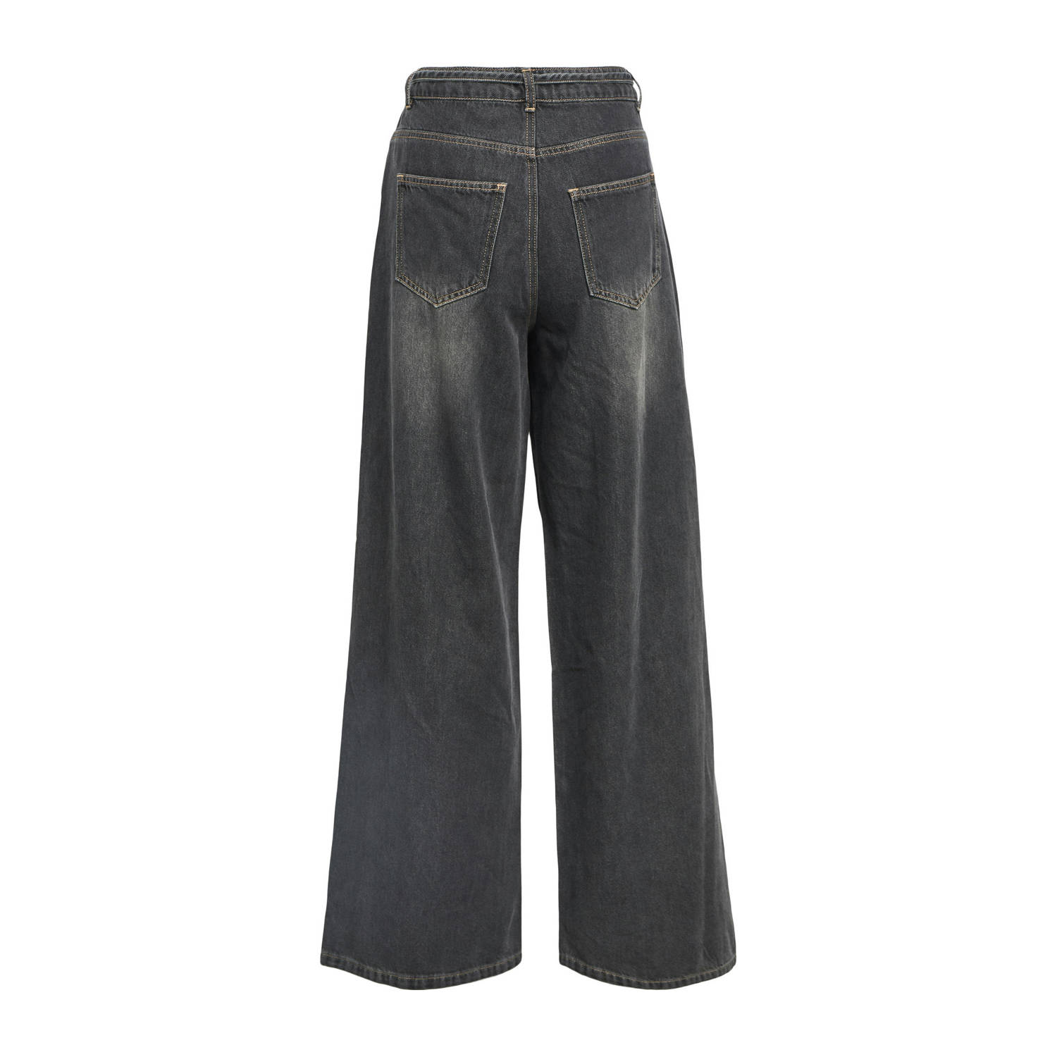 OBJECT jeans wide leg dark grey denim
