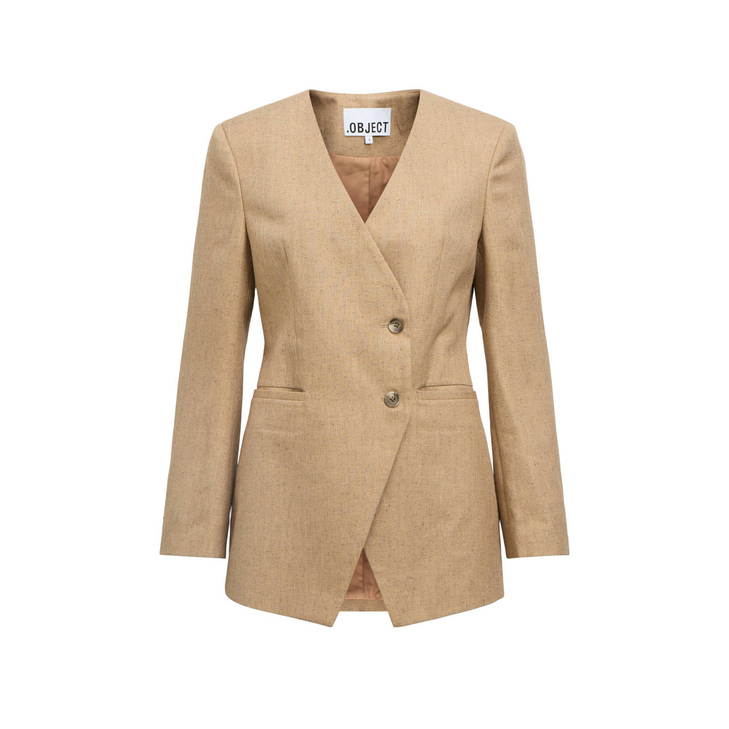 OBJECT getailleerde blazer beige