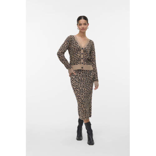 VERO MODA gebreid vest bruin afbeelding