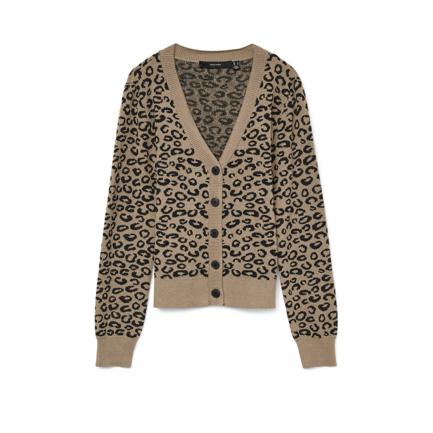 VERO MODA gebreid vest bruin