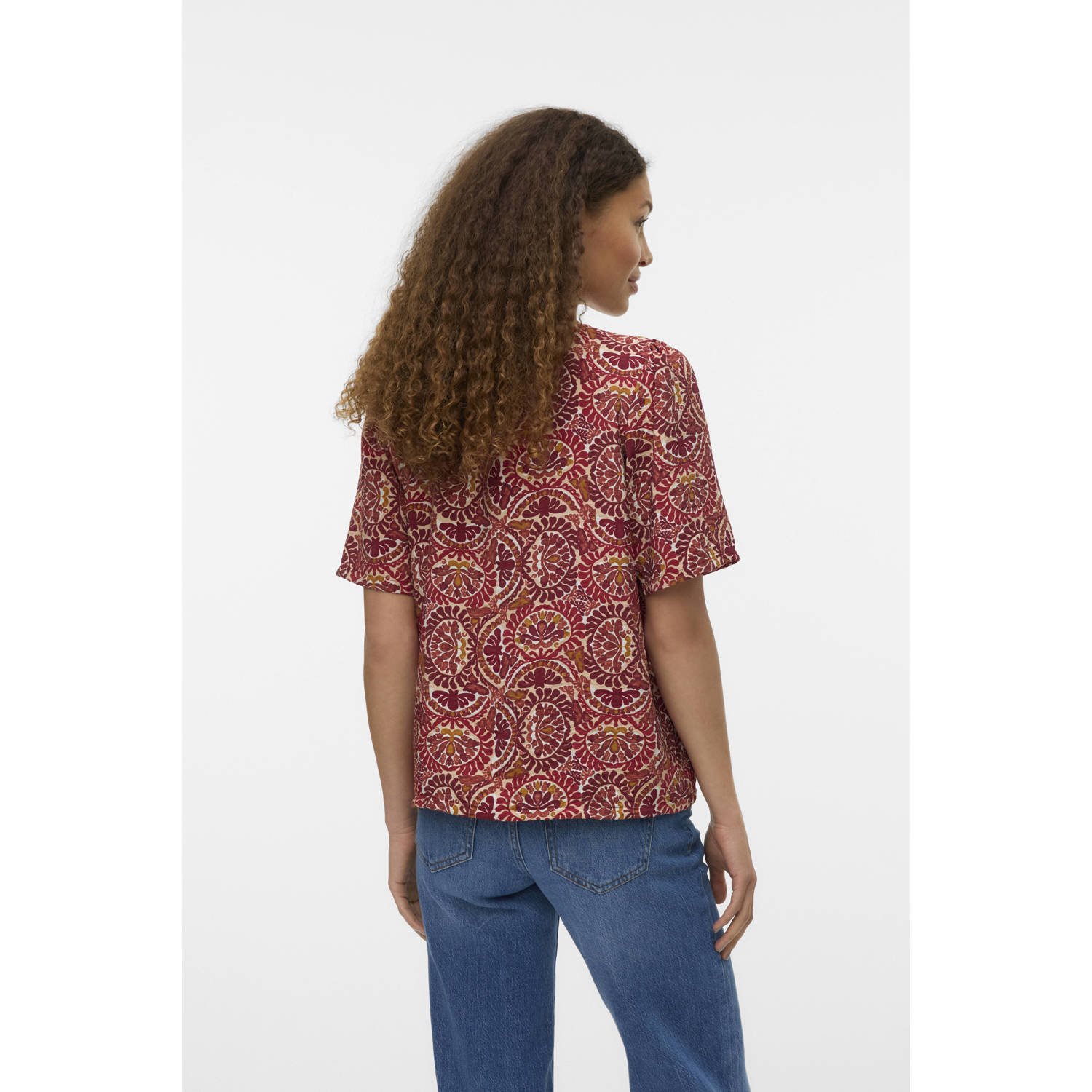 VERO MODA top roodbruin