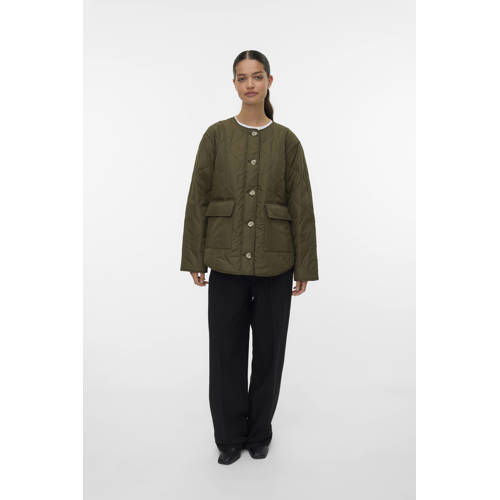 VERO MODA jasje quilted donkergroen afbeelding