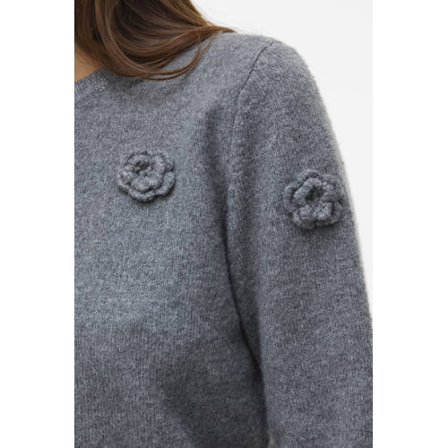 VERO MODA gebreide trui grijs afbeelding