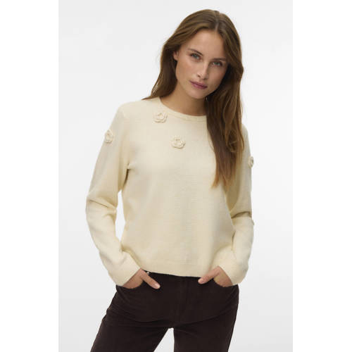 VERO MODA gebreide trui crème afbeelding