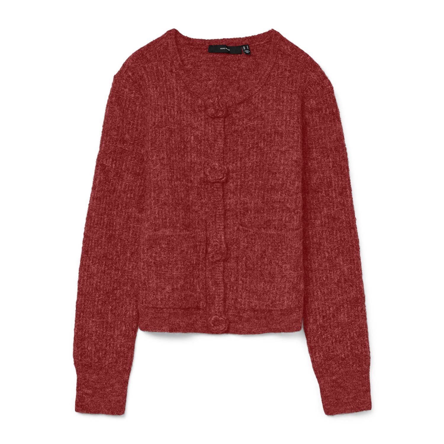 VERO MODA gebreid vest rood