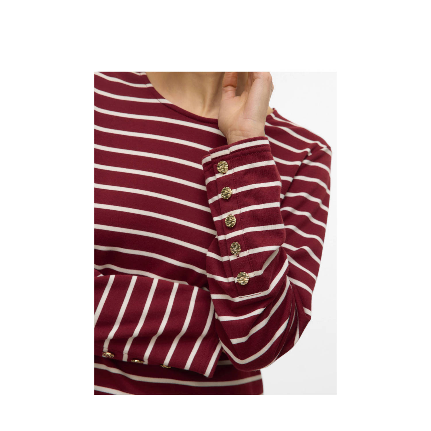 VERO MODA top donkerrood