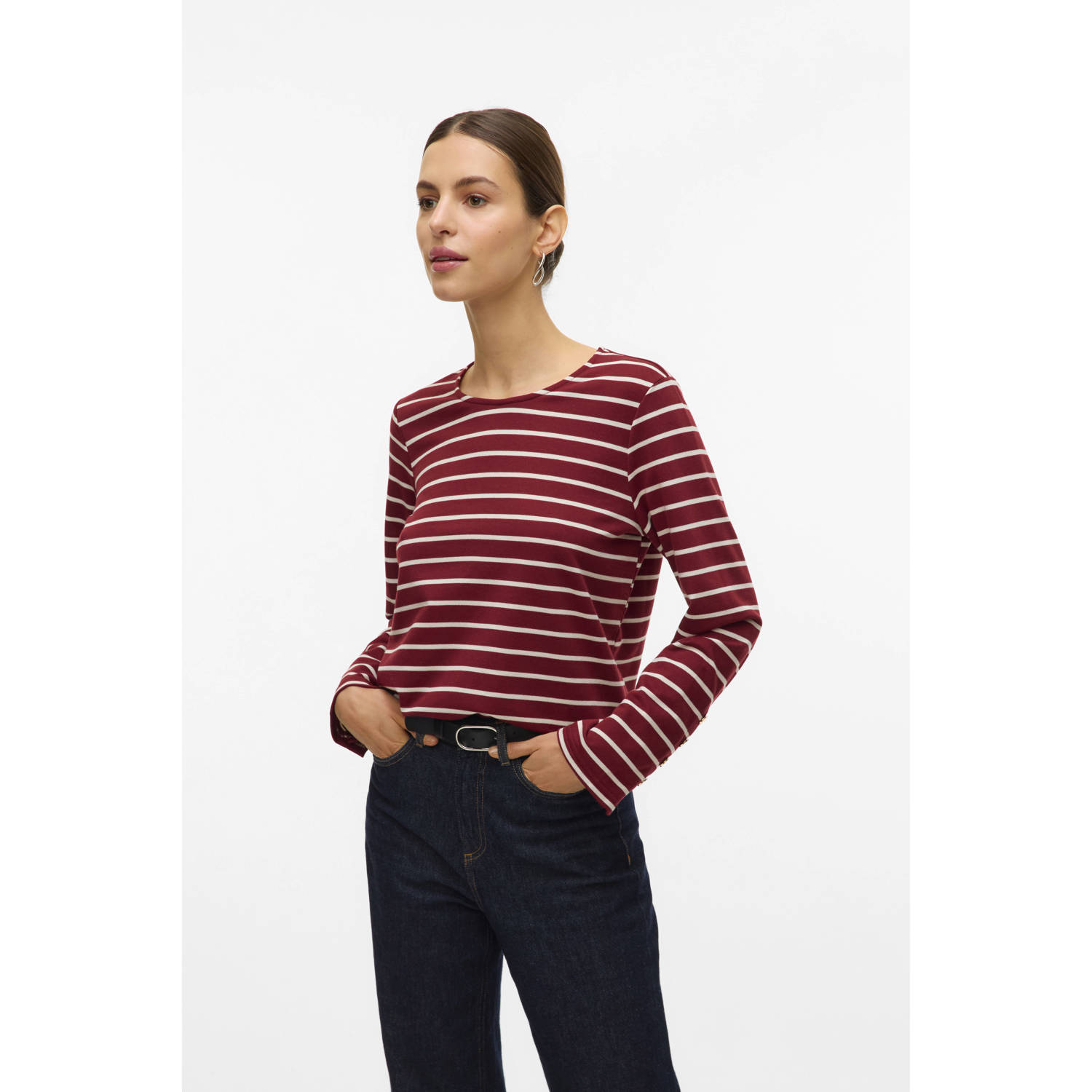 VERO MODA top donkerrood