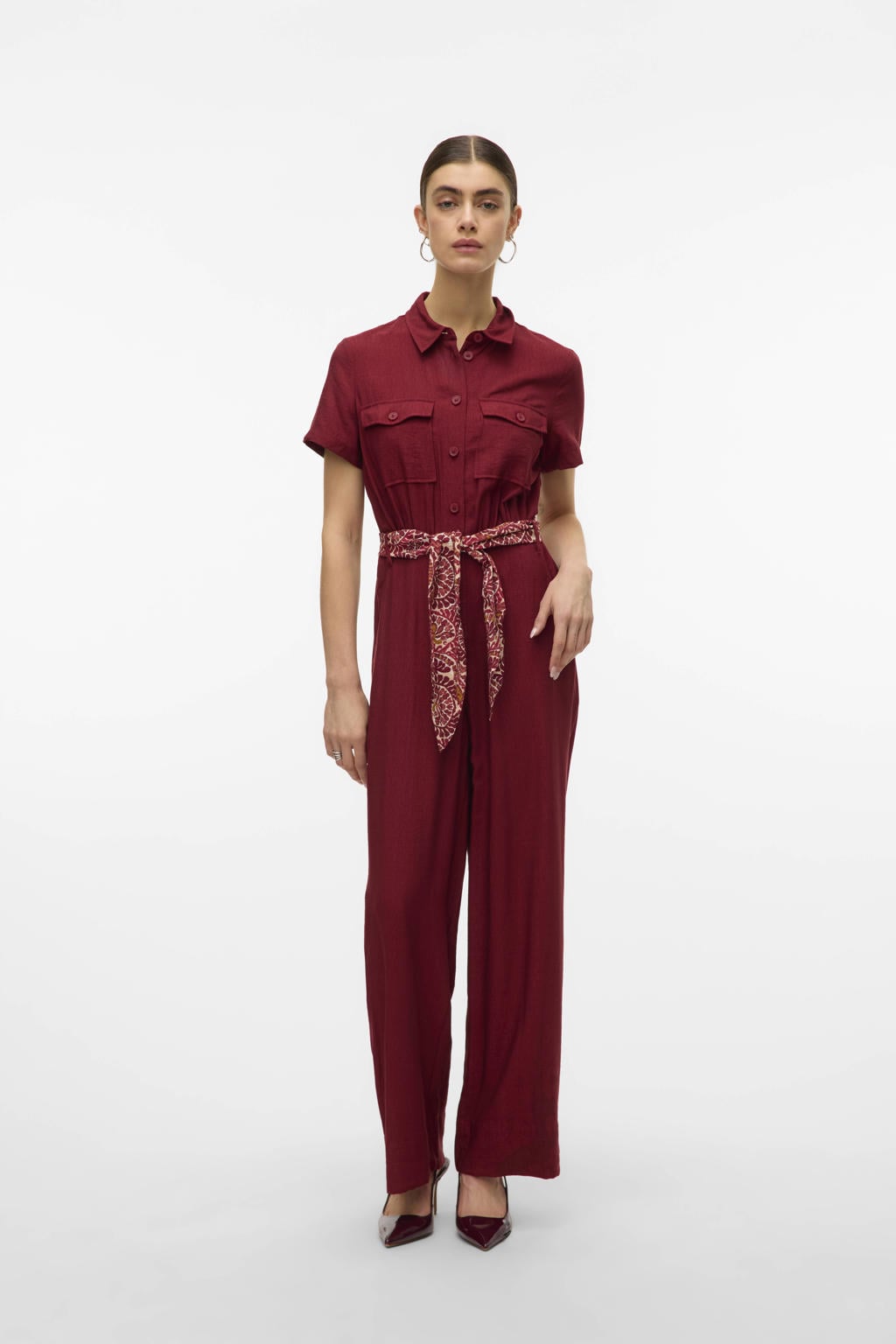 VERO MODA jumpsuit rood straight