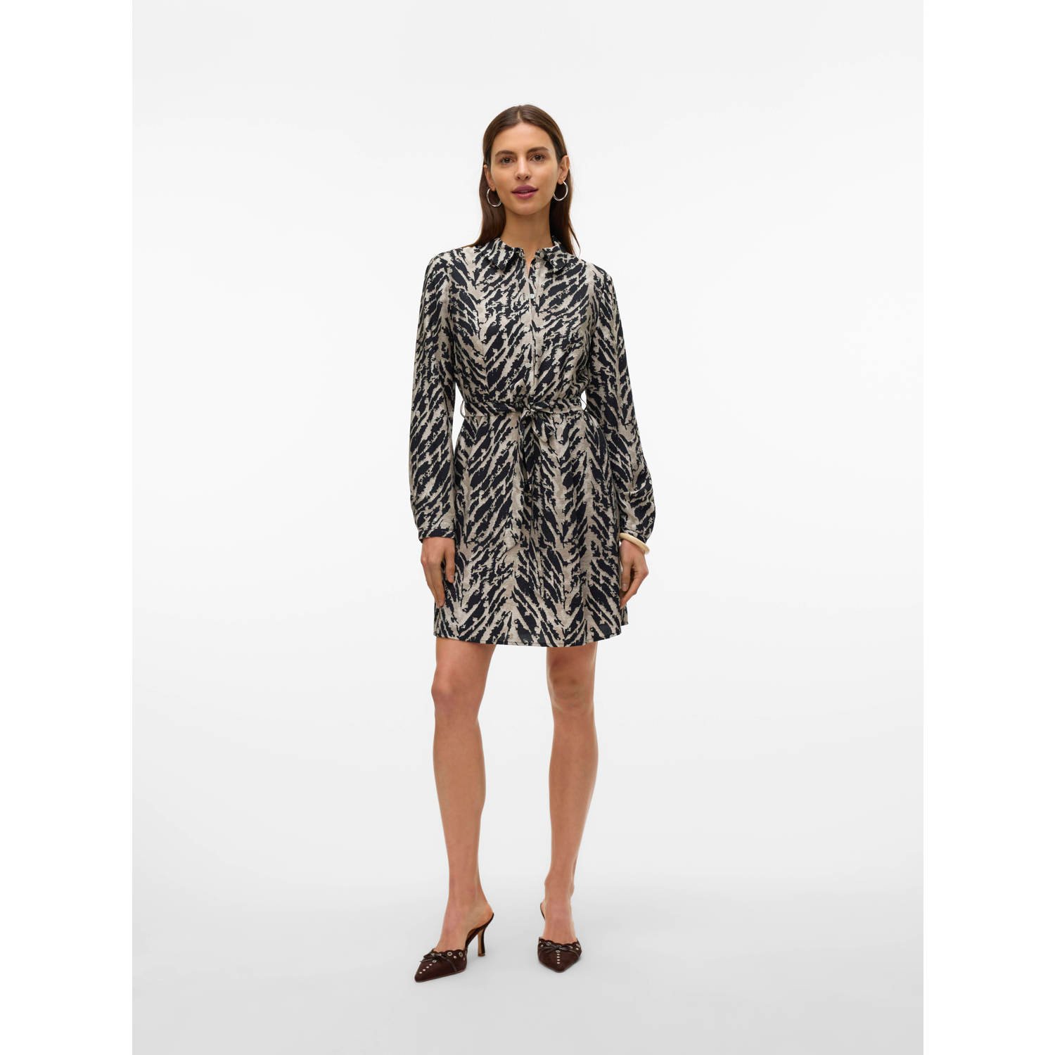 VERO MODA blousejurk zwart