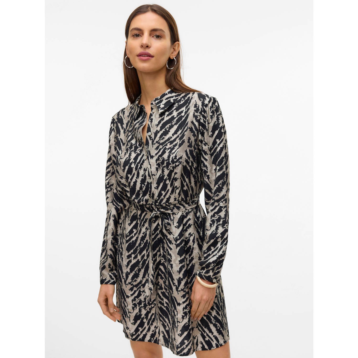 VERO MODA blousejurk zwart