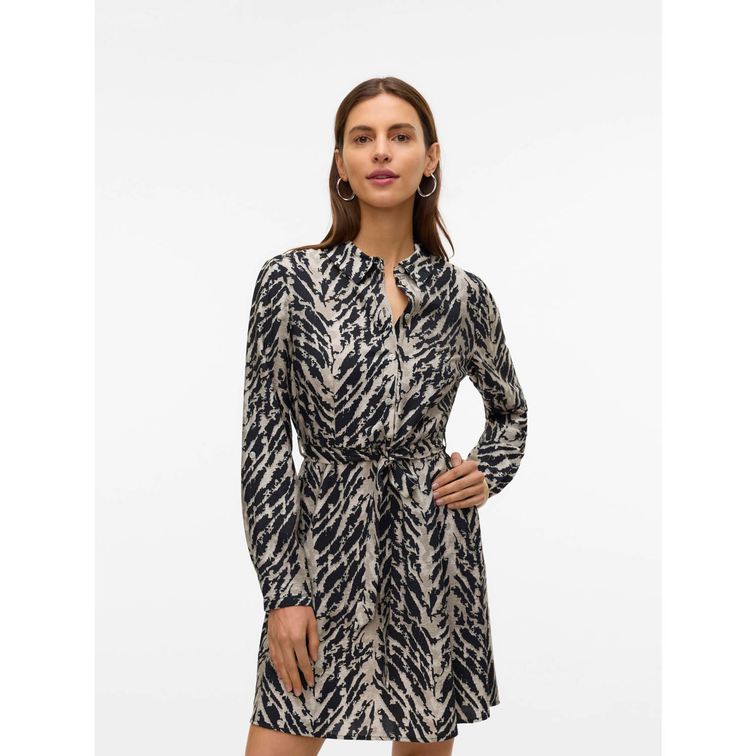 VERO MODA blousejurk zwart