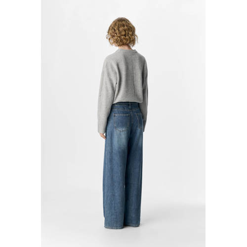 OBJECT wide leg jeans medium blue denim afbeelding