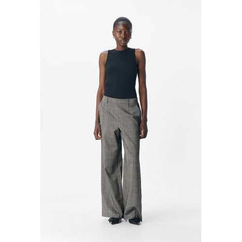 OBJECT wide leg regular waist pantalon afbeelding