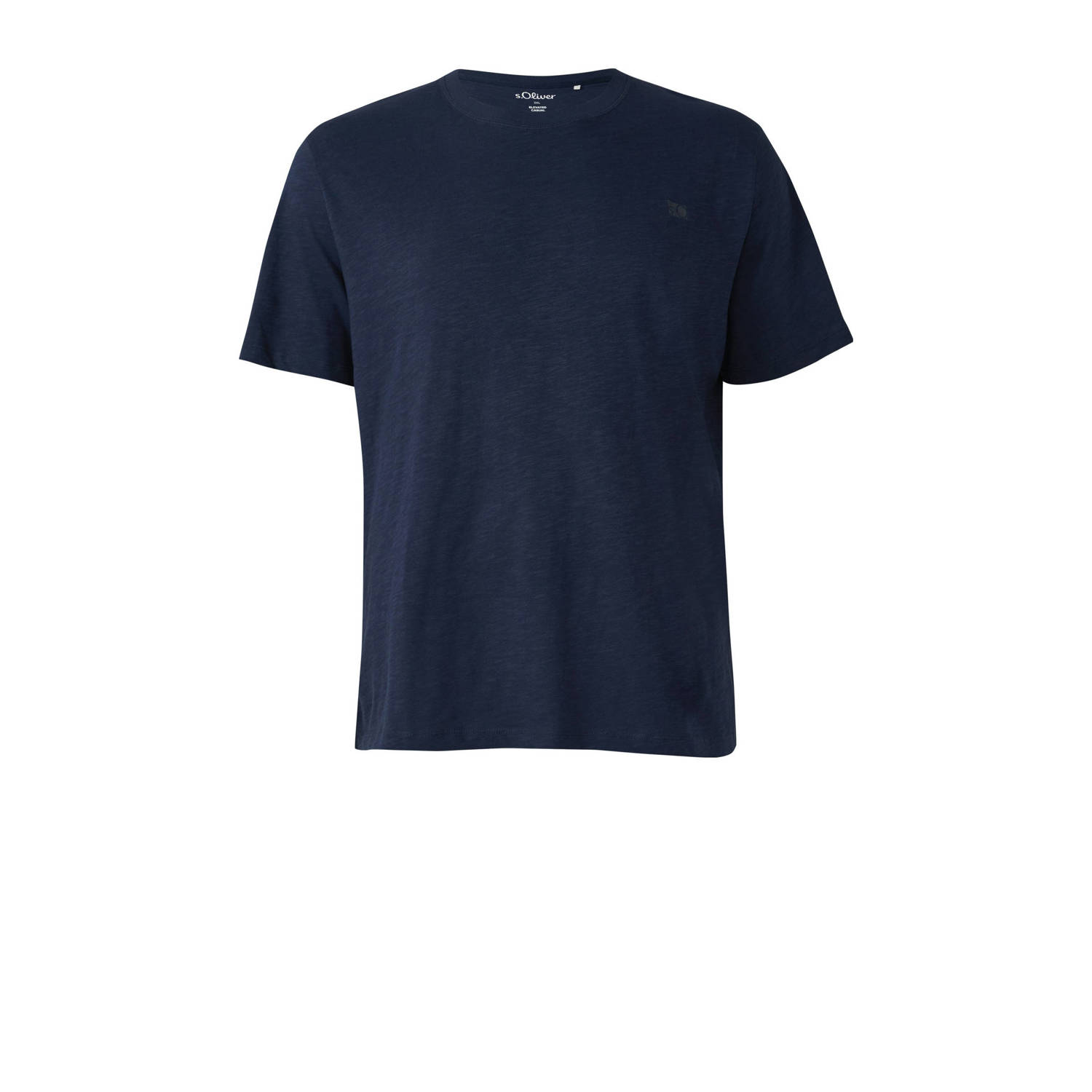 S.Oliver Big Size regular T-shirt donkerblauw