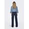 ONLY high waist wide leg jeans dark blue denim