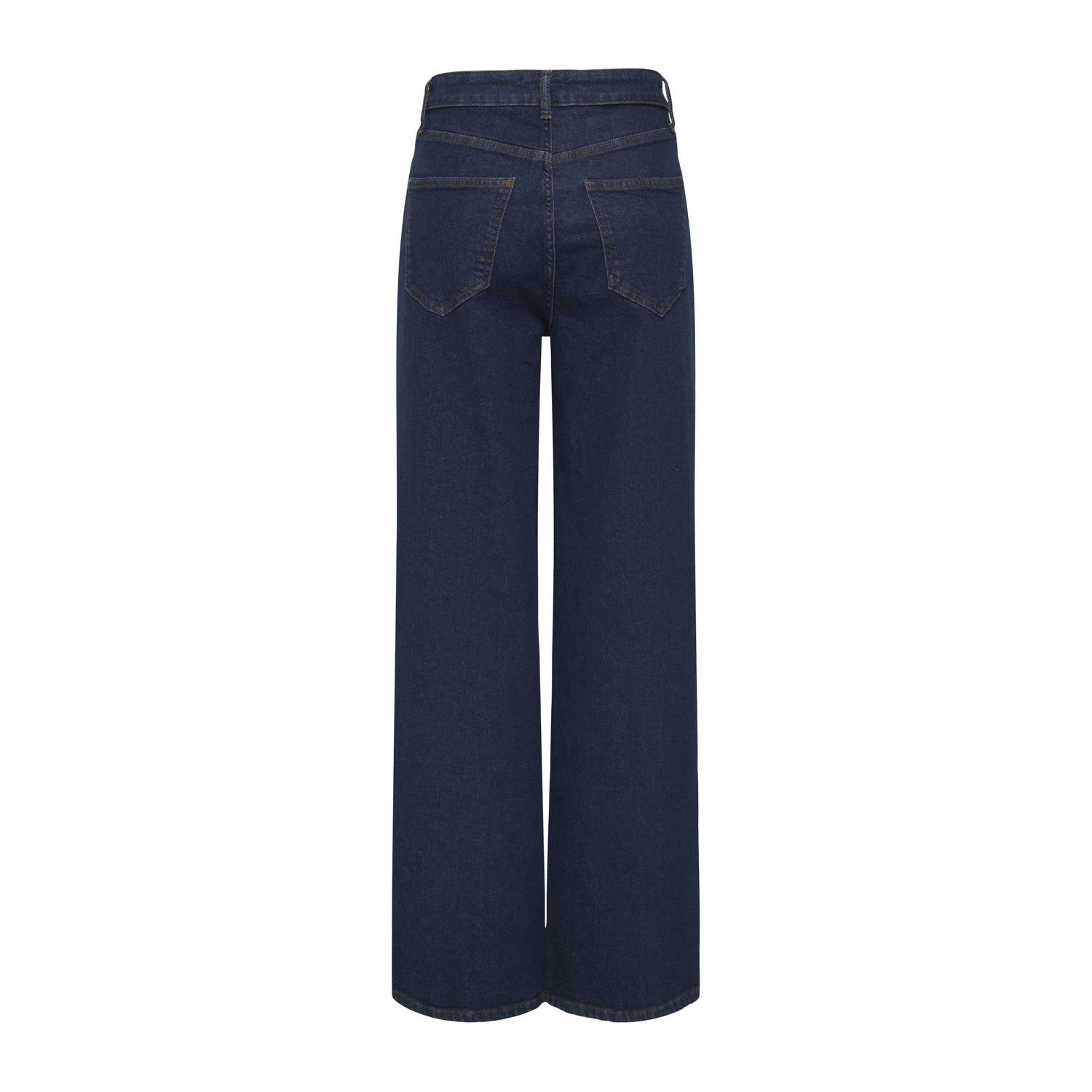 ONLY high waist wide leg jeans dark blue denim