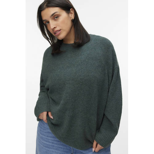 VERO MODA CURVE gebreide trui groen afbeelding