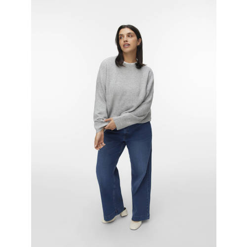 VERO MODA CURVE gebreide trui grijs afbeelding