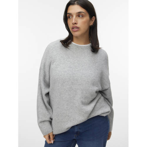 VERO MODA CURVE gebreide trui grijs afbeelding