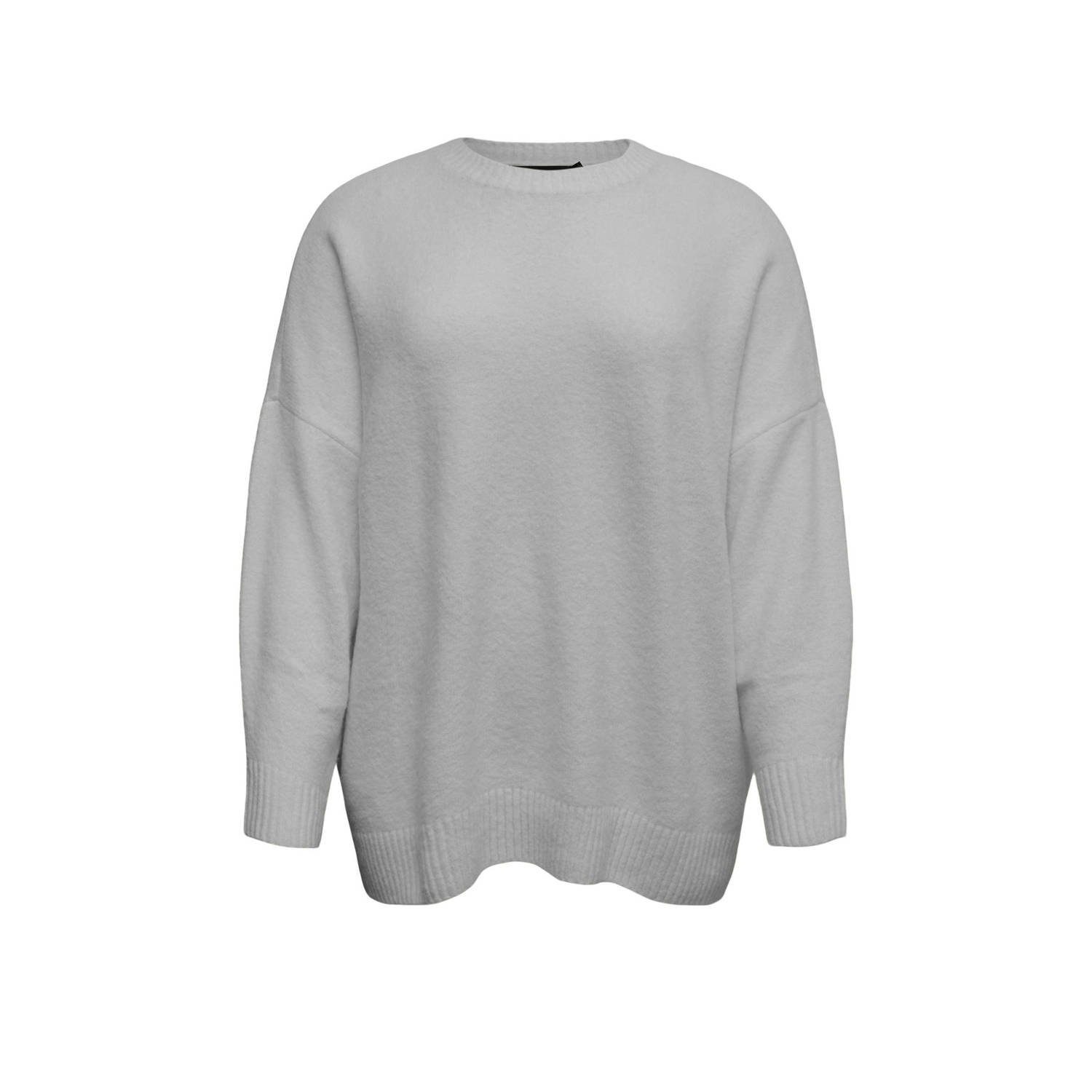 VERO MODA CURVE gebreide trui grijs