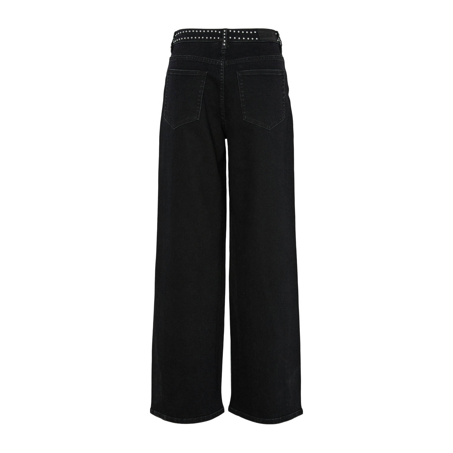 Y.A.S high waist wide leg jeans zwart