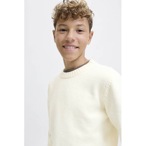 JACK & JONES JUNIOR pullover ecru gebreid afbeelding