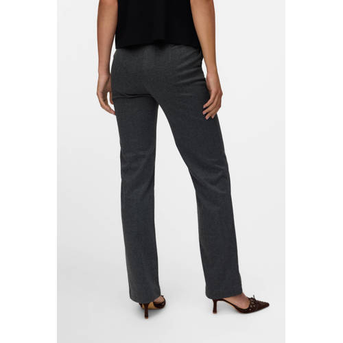 VERO MODA straight regular waist pantalon zwart afbeelding
