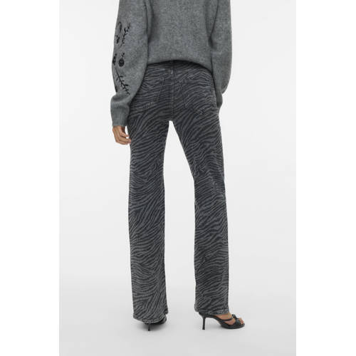 VERO MODA high waist wide leg jeans grijs afbeelding