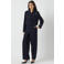 YAS cropped blazer met pailletten donkerblauw