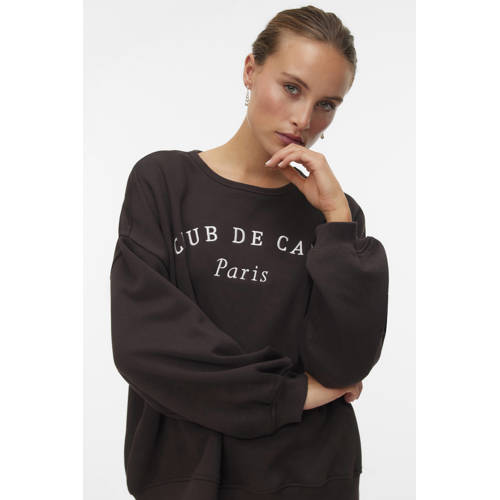 VERO MODA sweater donkerbruin afbeelding
