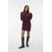 VERO MODA x Wehkamp sweatjurk donkerrood