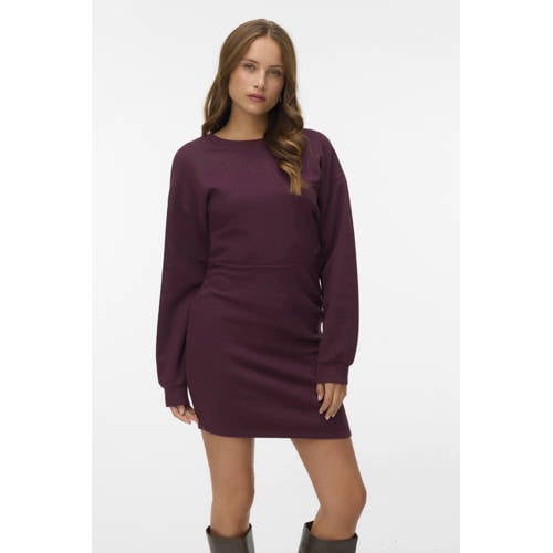 VERO MODA sweatjurk donkerrood afbeelding