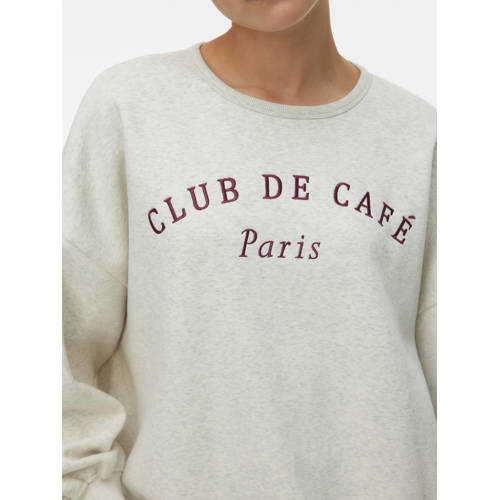 VERO MODA sweater beige/grijs melange afbeelding