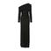YAS one shoulder jurk met lurex zwart