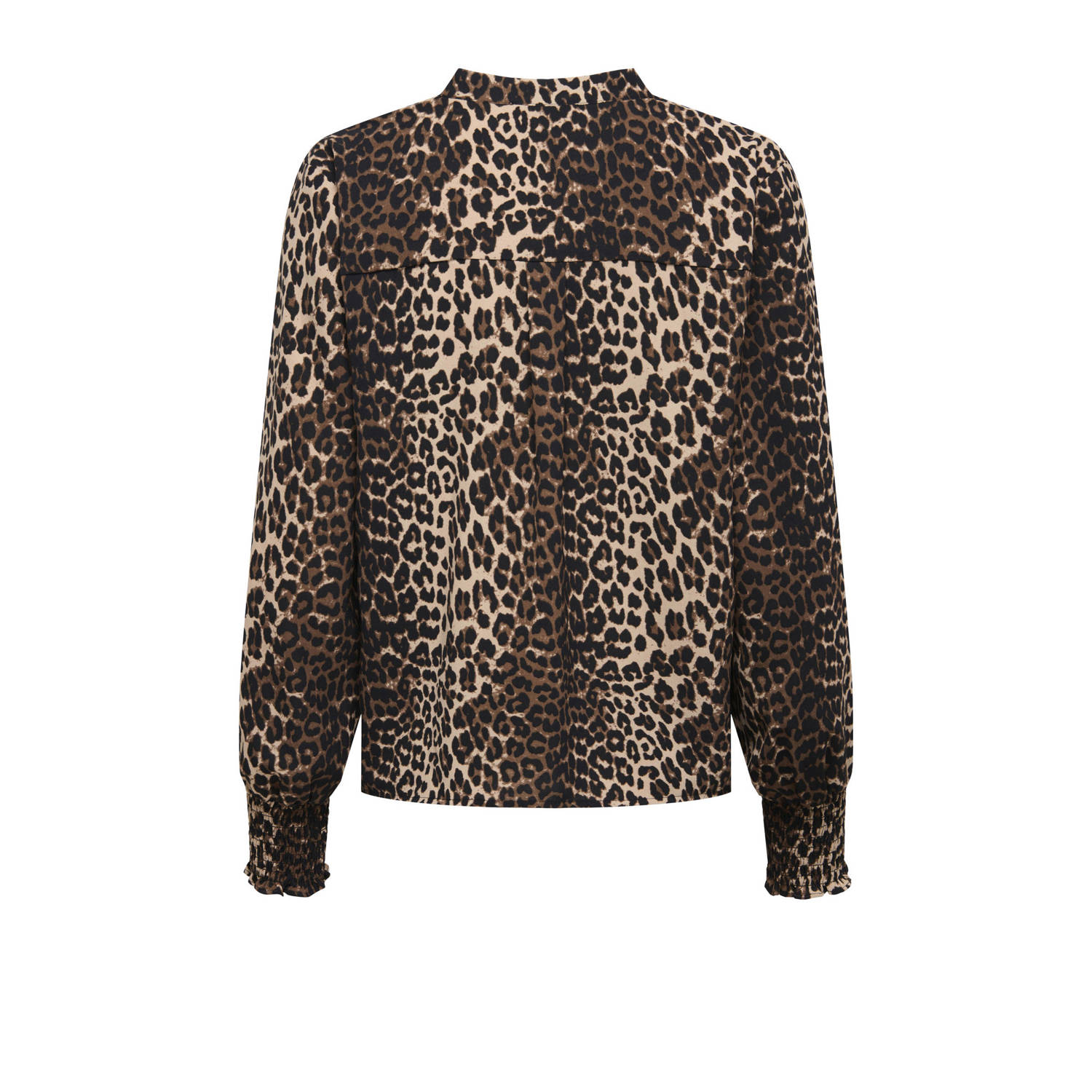 ONLY blousetop met panterprint bruin zwart