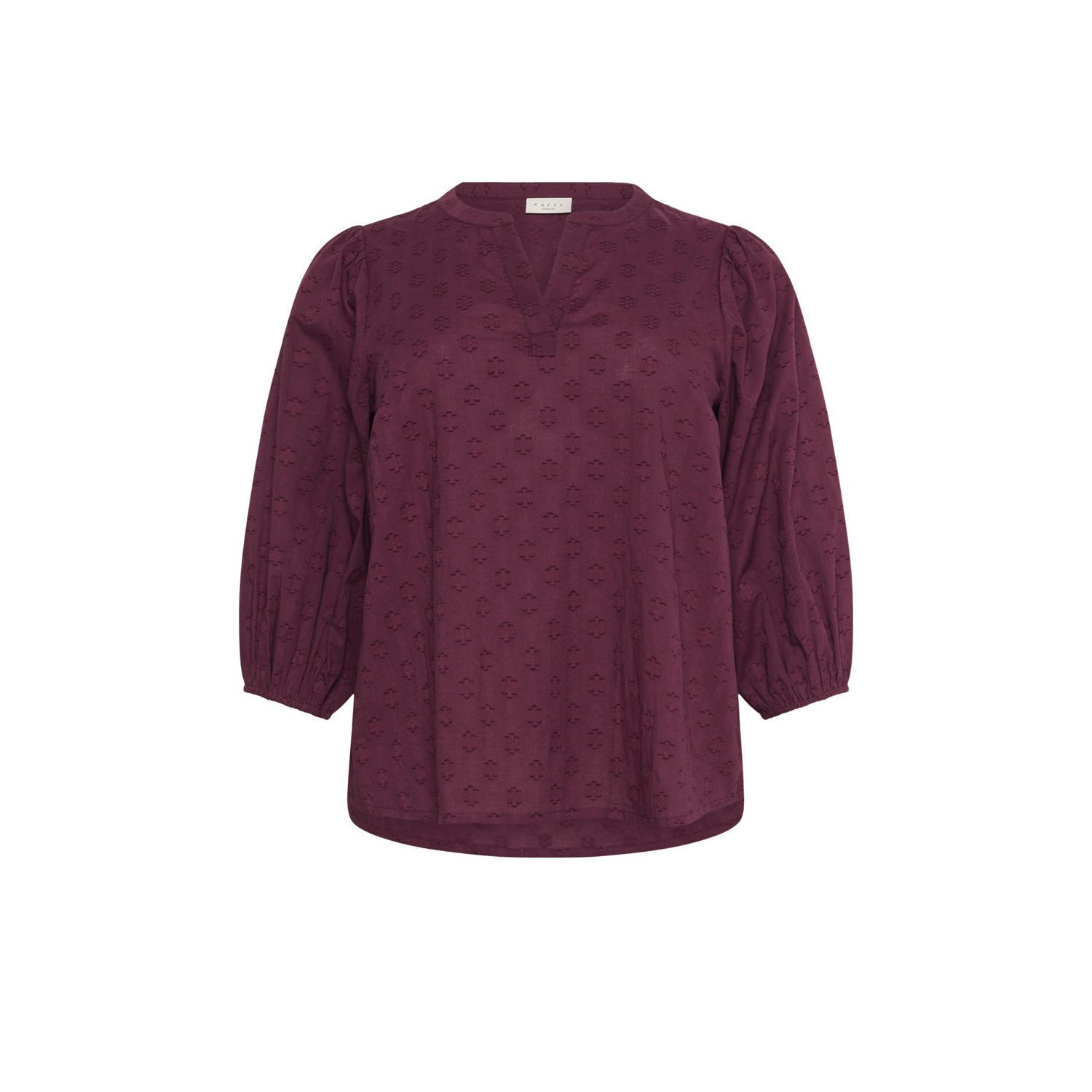 Kaffe Curve blousetop donkerrood