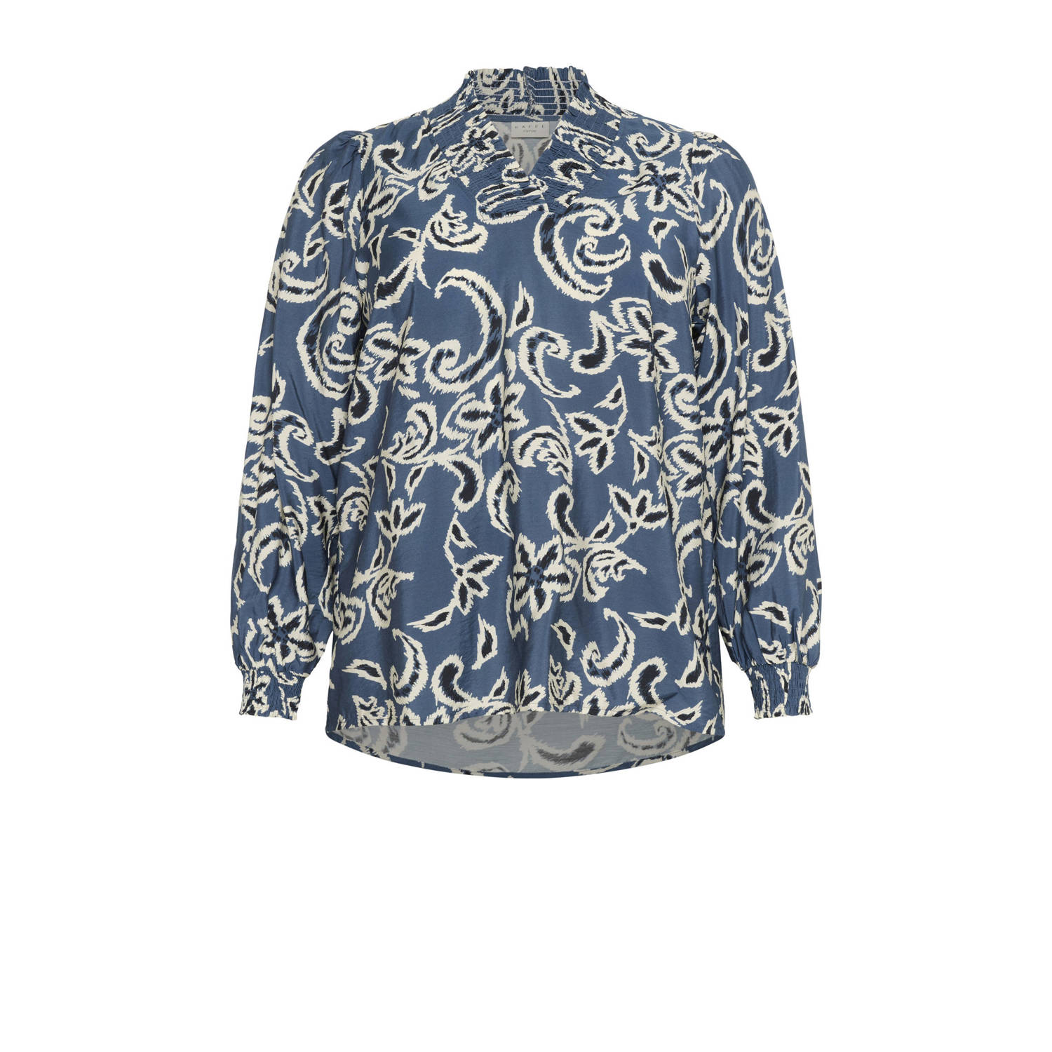 Kaffe Curve blousetop blauw