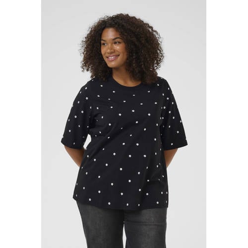 Kaffe Curve T-shirt zwart afbeelding